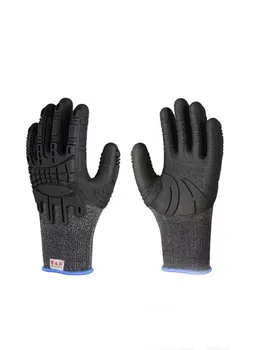 Механические перчатки TPE 330 Тыльная сторона ладони противоударная, ладонь нескользящая, сильный захват, широкое применение, спасательные амортизирующие защитные перчатки