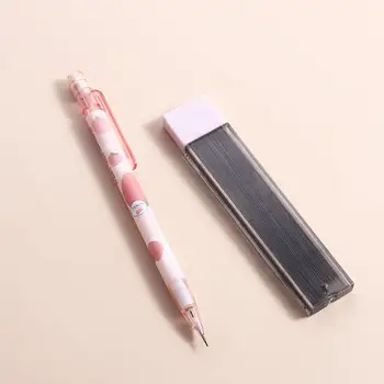 Милые канцелярские принадлежности 0,5 мм Карандаш для заправки персикового меда Пресс-ручка Механический карандаш Автоматические карандаши Подвижный карандаш