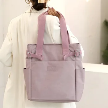Многофункциональная холщовая сумка-тоут Женская большая сумка Capcity через плечо, повседневные сумки, портативные дорожные сумки с ручкой для покупок, повседневный кошелек