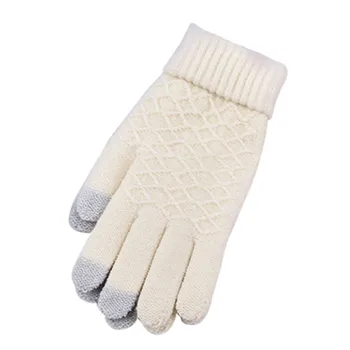 Модные зимние теплые перчатки из высококачественного материала с сенсорным экраном для активного отдыха