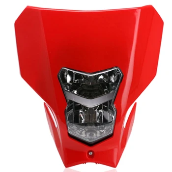 Мотоциклетная красная Галогенная фара, лобовое стекло, маска для обтекателя фары, лампа DRL для Honda Crf450L 450XR 2019-2020