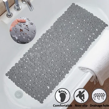 Моющийся коврик с галькой, коврик для душа, Эко-чашки, коврик для ванны, всасывающая машина с массажными отверстиями для слива ног, Нескользящая Ванная комната