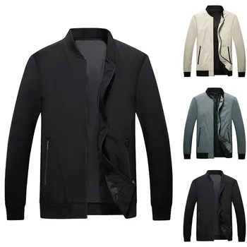 Мужская легкая осенняя куртка, ветровка, приталенное пальто для активного отдыха, уличная одежда, мужское приталенное пальто, спортивные повседневные куртки