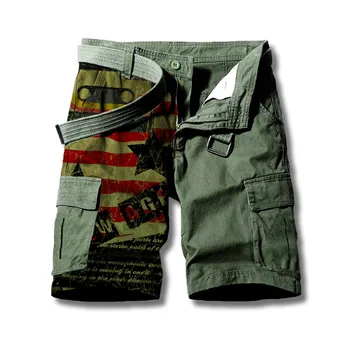 Мужские уличные тренировочные брюки Военные брюки Джинсы Модные спортивные штаны шорты с 3D принтом черепа Свободная уличная пляжная одежда