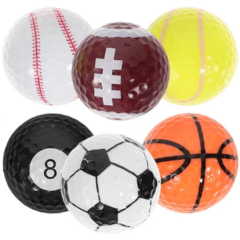Мячи для гольфа, Маленькие подарочные Тренировочные Пластиковые Спортивные принадлежности из синтетического каучука, Цветные мужские