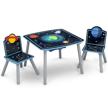 Набор деревянных столов и стульев Delta Children Space Adventures, сертифицированный Greenguard Gold