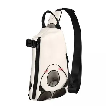 Нагрудные сумки Baby Panda, мужская сумка с графическим дизайном 