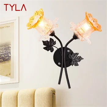 Настенные светильники TYLA, современные креативные светодиодные бра, светильники в форме цветка для дома, спальни