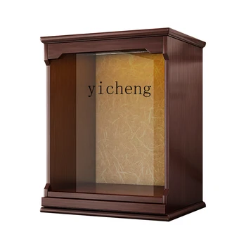 Настенный Алтарный шкаф из массива дерева XC, Новый Китайский Стол для Поклонения в Храме, Простой Шкаф для одежды в Храме Будды