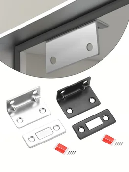 Невидимый магнитный дверной отсек без отверстий, сильный магнитный аттрактор 38x24 мм, ультратонкие магниты, доводчик двери