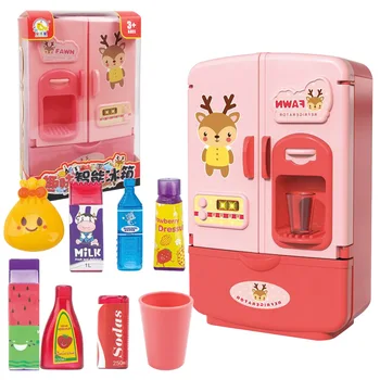 Новая детская игрушка-холодильник-симулятор, Аксессуары для холодильников, Развивающие игры для детей, Кухонный набор, Еда для детских подарков