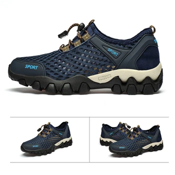 Новая летняя походная обувь для улицы, мужская дышащая пляжная обувь для болотной ходьбы, тренировочные кроссовки Caminhadas, треккинговые ботинки для мужчин