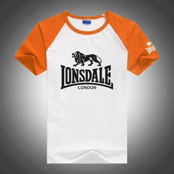 Новая мужская футболка с принтом в летнем стиле Lonsdale, высококачественная повседневная модная хлопковая футболка с короткими рукавами, мужские топы с круглым вырезом