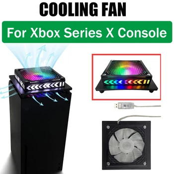 НОВАЯ система охлаждения верхнего вентилятора Cooler для хост-консоли Xbox серии X со светодиодной подсветкой RGB Вентилятор для рассеивания тепла для консоли Xbox