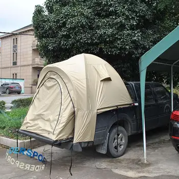 Новая уличная палатка для кемпинга, Водонепроницаемая палатка для задней двери пикапа, Двухслойная, самоуправляемая, 210D Оксфорд, покрытая серебром, УФ