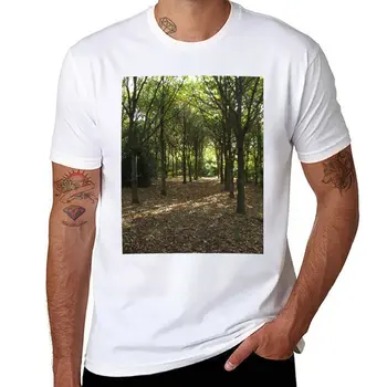 Новая футболка Woodland Path, белые футболки для мальчиков, футболка с коротким рукавом, футболка оверсайз, футболка для мальчика, футболки для мужчин
