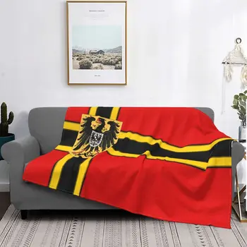 Новое одеяло с немецким флагом, бархат, Весна-осень, Германия, Дышащее Легкое Тонкое одеяло для дома, уличные постельные принадлежности, покрывала