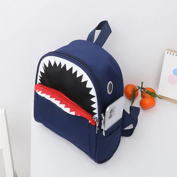 Новое поступление, рюкзак с мультяшной акулой, сумки через плечо для девочек, мальчиков, Детский рюкзак, ранец