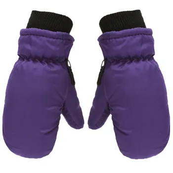 Новые зимние детские зимние зимние теплые перчатки для мальчиков и девочек, Лыжные перчатки для сноуборда, Ветрозащитные Водонепроницаемые Утепленные Теплые варежки