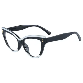 Новые компьютерные очки с кошачьим глазом, оптические оправы, блокирующие синий свет, Винтажные модные очки с защитой от голубых лучей, женские очки