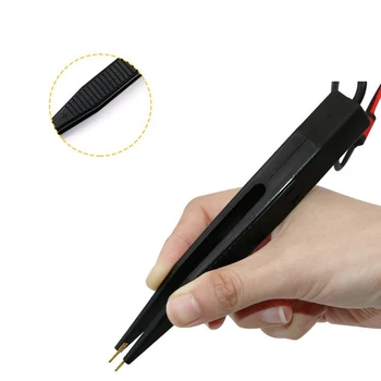 Новый Тестовый зажим для чипа, Тестовая ручка, 13 мм, 1 шт., емкость 250 В, Индуктивность, SMD, Тестовый зажим для чипа, мультиметр для патча