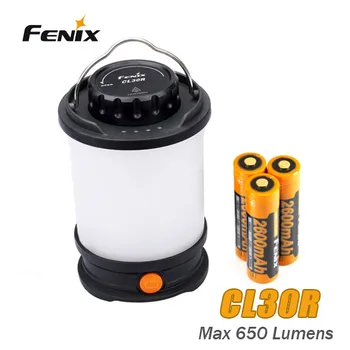 Новый фонарь для кемпинга Fenix CL30R Макс 650 люмен Micro-USB перезаряжаемый 3 *18650 антибликовый фонарь для кемпинга, оборудование, лампа