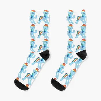 Носки Rainbow Dash Strikes A Pose, носки, термоноски дизайнерского бренда, мужские зимние носки для бега, мужские носки для мужчин