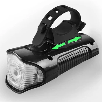 Ночной велосипедный фонарь Велосипедный Фонарик Сильный свет Передняя лампа Водонепроницаемый USB Перезаряжаемый С таблицей кодов рожка