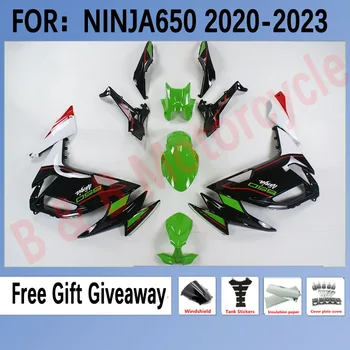 Обтекатели для KAWASAKI NINJA650 2020 2021 2022 2023 Комплект обтекателей подходит для Ninja 650 2021 2022 Комплекты обтекателей Kawasaki Зеленый