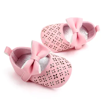 Обувь для маленьких девочек с бантиком для маленьких девочек, розово-белая Золотая обувь принцессы для малышей, 1 год, 2 года, обувь для первых ходунков для малышей, обувь для девочек