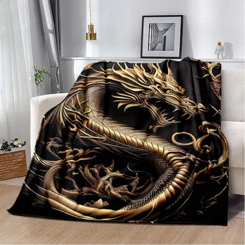 Одеяло с принтом 3D Dragon Tier для кровати, одеяло для пикника, одеяло для кондиционирования воздуха, тонкое одеяло для дивана, Индивидуальные одеяла