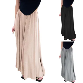 Однотонная плиссированная юбка, юбка с высокой талией Для женщин, Рваная юбка, Юбка для купального костюма.
