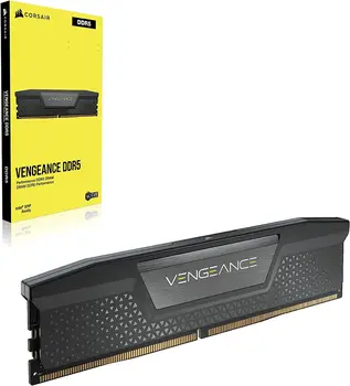 Оперативная память CORSAIR VENGEANCE DDR5 16 ГБ 6000 МГц CL40, совместимая с Intel XMP iCUE, компьютерная память - черный