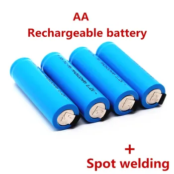 Оригинальная аккумуляторная батарея типа АА 1,2 В 2600 мАч AA NiMH с паяными контактами для игрушек для электробритв и зубных щеток DIY