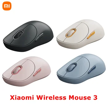 Оригинальная беспроводная мышь Xiaomi, 3 двухрежимная мышь Bluetooth с частотой 2,4 ГГц, Высокоточная сенсорная кнопка светового сигнала, связь с несколькими устройствами