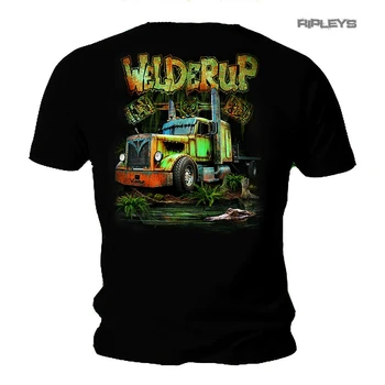 Официальная футболка WELDERUP Garage Custom Hot Rod Car & #039 Swamp Ass & #039 Rat Rod