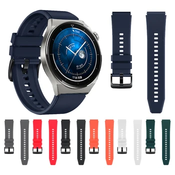 Официальный Силиконовый Ремешок Для Huawei Watch Gt 3 Pro 46 мм Спортивный Резиновый Оригинальный Ремешок Для Часов Huawei Gt2 Pro Wristband Браслет 22 мм