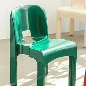 Пластиковые скандинавские ресторанные стулья Современный Барный мобильный Роскошный переносной садовый стул Эргономичная мебель для гостиной Poltrona Luxuosa