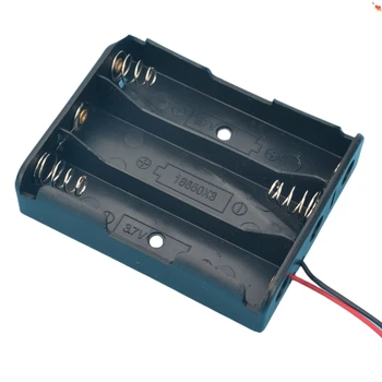 Пластиковый держатель аккумулятора 18650, коробка для хранения, черный чехол для аккумулятора, гнездо для аккумулятора для счетчика энергии 3x18650
