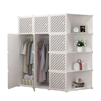 Пластиковый шкаф, простой шкаф для одежды, мебель, переносной вертикальный шкаф для экономии места, складной шкаф для одежды, шкаф для спальни