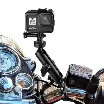 Поддержка камеры мотоцикла 360 ° Держатель для крепления на руле велосипеда Держатель для спортивной экшн-камеры Велосипедный кронштейн для Gopro Osmo Insta360
