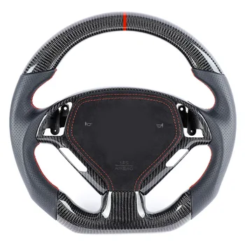 Подходит для спортивной версии Infiniti Infi-Nidi Q60 с подогревом рулевого колеса с плоским дном из углеродного волокна