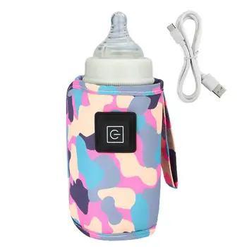 Портативная грелка для детских бутылочек с тремя регулировками температуры, сумка для подогрева бутылочек для путешествий в автомобиле, термосумка для кормления младенцев