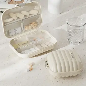 Портативная мини-коробочка для таблеток, для путешествий на открытом воздухе В течение недели, коробка для хранения ювелирных изделий для таблеток, герметичная влагостойкая маленькая коробка для хранения таблеток