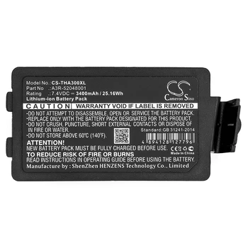Портативный аккумулятор для принтера TSC A3R-52048001 Alpha 3R Емкостью 3400 мАч/25.16 Втч Цвет Черная трава Вес 182 г Вольт 7.40 В