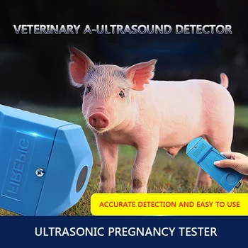 Портативный ультразвуковой сканер для свиней Оборудование для ультразвукового ветеринарного тестирования свиней на беременность на ферме Ультразвуковой детектор