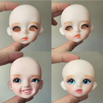 Практикуйте макияж 30 см Кукольная Голова 1/6 Bjd Кукольная Голова ручной работы, СДЕЛАЙ САМ, Кукла для детей, Кукла для девочек, Игрушка в подарок