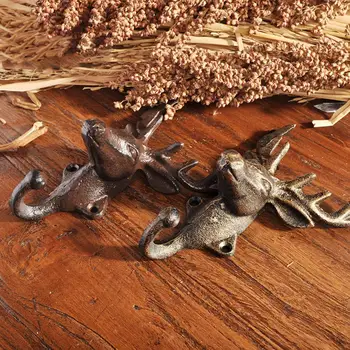 Практичная вешалка-крючок, широко применяемая настенная вешалка для ключей с оленьими рогами, Деревенский Универсальный настенный крючок для полотенец