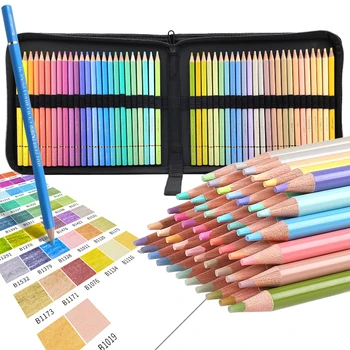 Профессиональный набор цветных карандашей Macaron 50 цветов Art Doodle Деревянные карандаши для рисования для детей Художественные школьные принадлежности для рисования эскизов