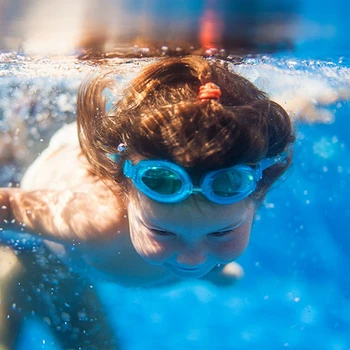 Регулируемые Детские Водонепроницаемые Силиконовые Противотуманные УФ-Защитные Очки Для Плавания Goggles Eyewear Очки с Коробкой